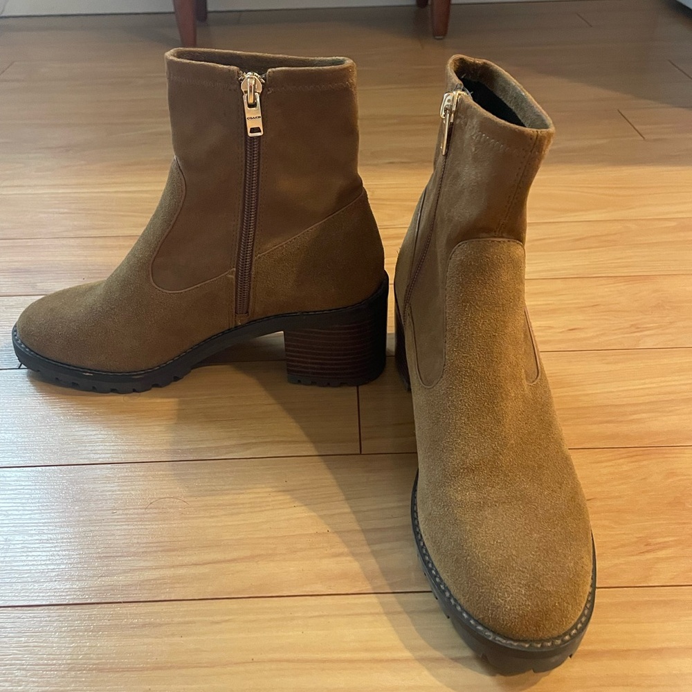 Coach suede ankle boots